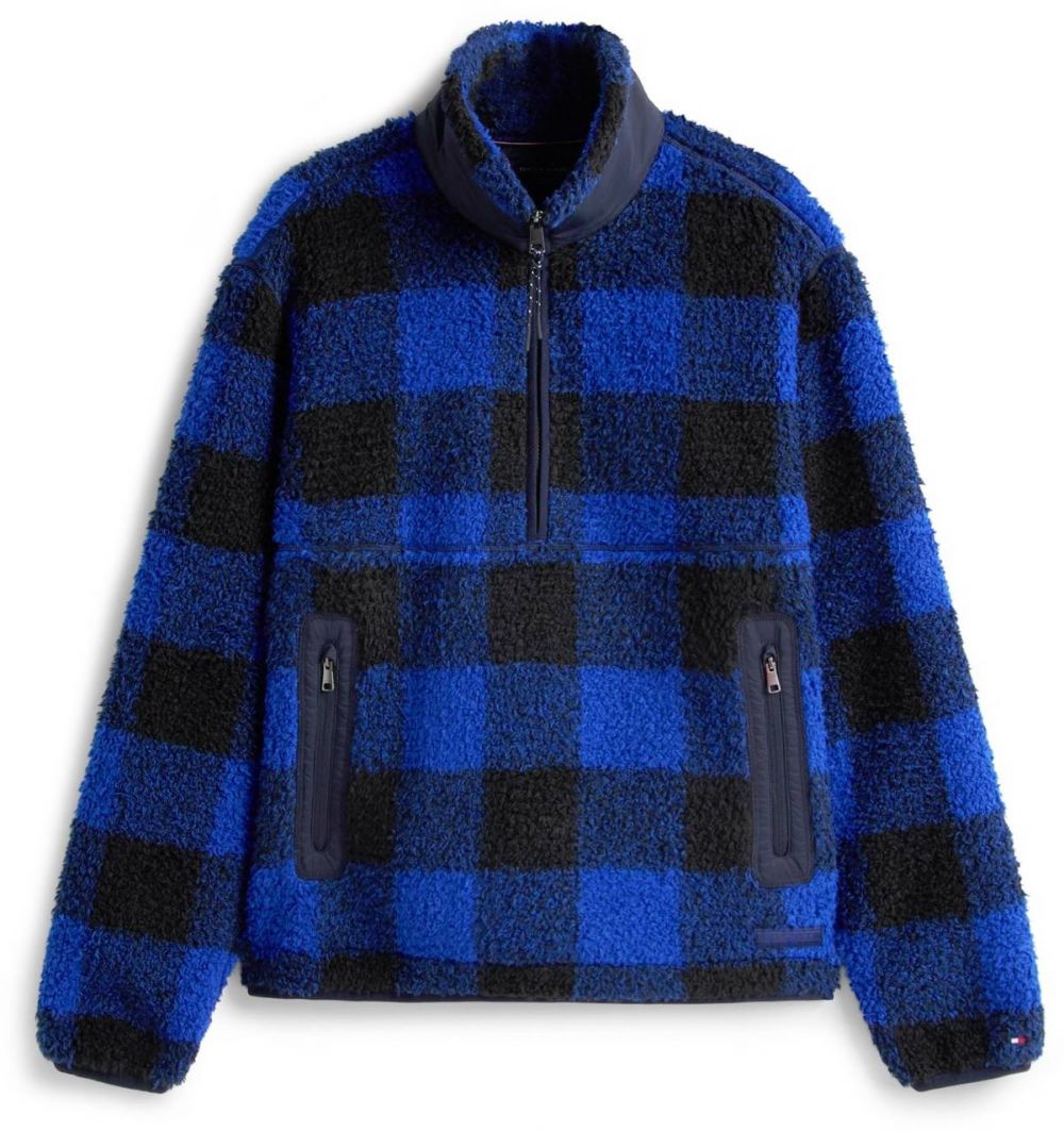 TOMMY HILFIGER Sveter  modrá / námornícka modrá