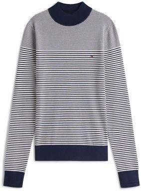 TOMMY HILFIGER Sveter  námornícka modrá / biela