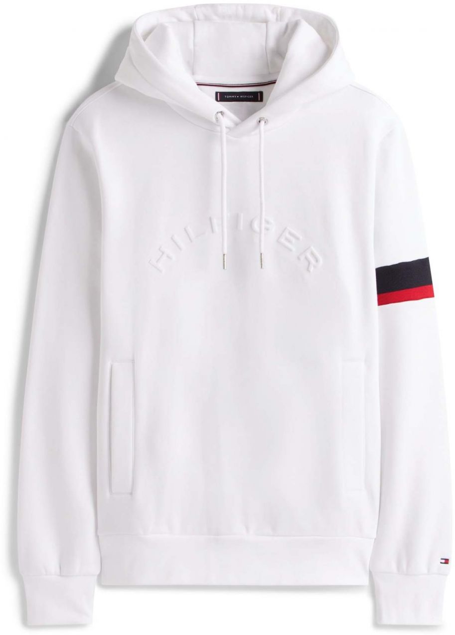 TOMMY HILFIGER Mikina  tmavomodrá / červená / biela
