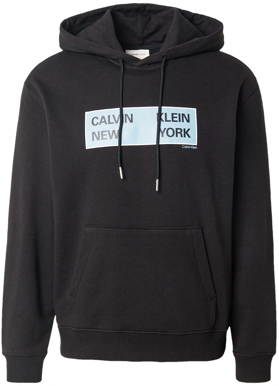 Calvin Klein Jeans Mikina  svetlomodrá / čierna