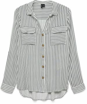 VERO MODA Blúzka 'VMBUMPY'  tmavomodrá / biela
