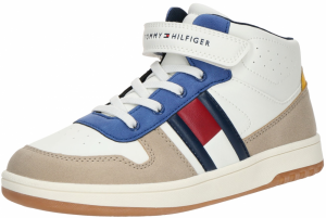 TOMMY HILFIGER Tenisky  béžová / modrá / červená / biela