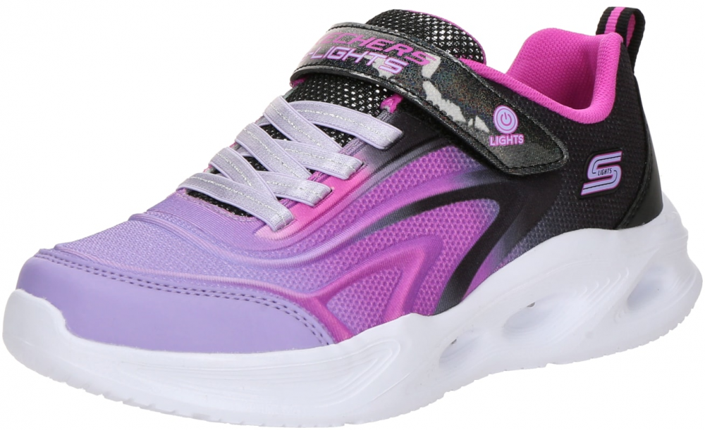 SKECHERS Tenisky 'SOLA GLOW'  levanduľová / ružová / čierna