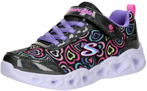 SKECHERS Tenisky 'HEART LIGHTS - BOOGIE LOVE'  vodová / levanduľová / ružová / čierna