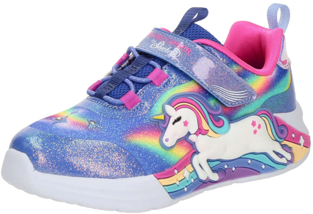 SKECHERS Tenisky 'UNICORN CHASER'  modrá / tyrkysová / ružová / biela