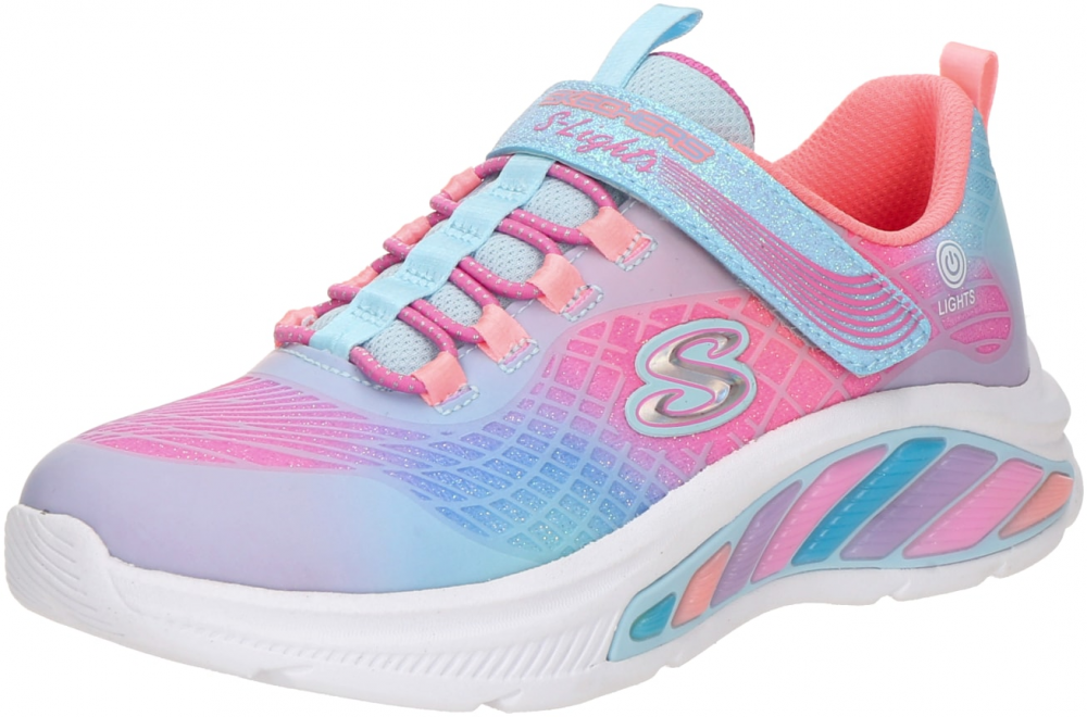 SKECHERS Tenisky 'RAINBOW CRUISERS - RAINBOW RE'  svetlomodrá / levanduľová / ružová / strieborná