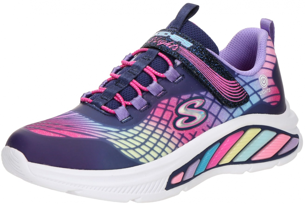 SKECHERS Tenisky 'RAINBOW CRUISERS - RAINBOW RE'  námornícka modrá / limetková / fialová / ružová