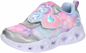 SKECHERS Tenisky 'HEART LIGHTS - LOVIN REFLECTION'  svetlomodrá / fialová / ružová / strieborná