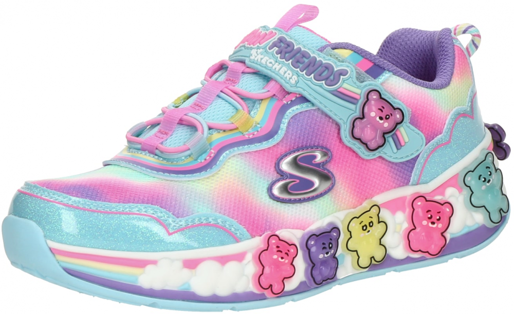 SKECHERS Tenisky 'GUMMY FRIENDS'  svetlomodrá / žltá / fialová / svetloružová