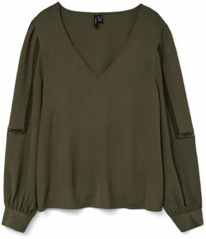 VERO MODA Blúzka 'VMALVA'  olivová