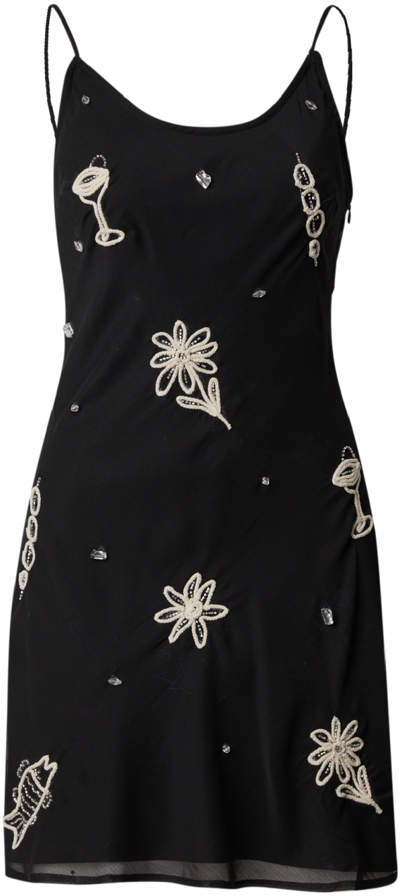 TOPSHOP Šaty  čierna / biela