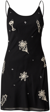 TOPSHOP Šaty  čierna / biela