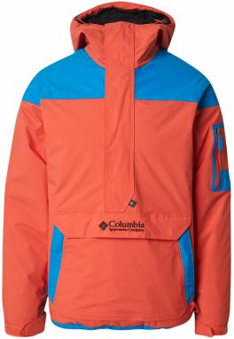COLUMBIA Outdoorová bunda 'Challenger II'  azúrová / oranžová / čierna