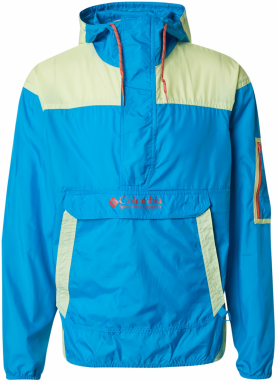 COLUMBIA Outdoorová bunda 'Challenger™ II'  azúrová / pastelovo žltá