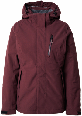 KILLTEC Outdoorová bunda  vínovo červená