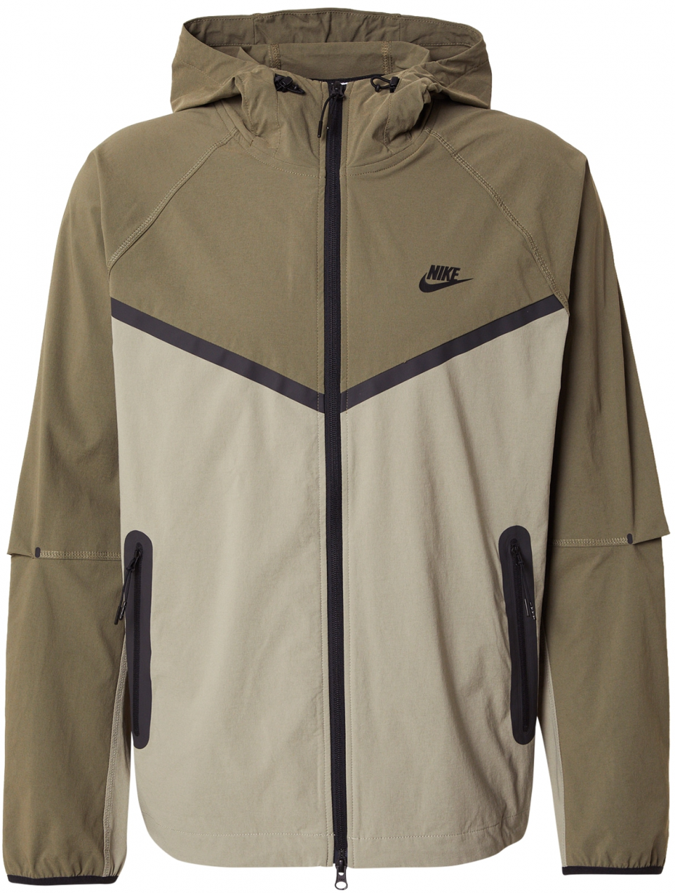 Nike Sportswear Prechodná bunda 'Tech'  kaki / olivová / čierna