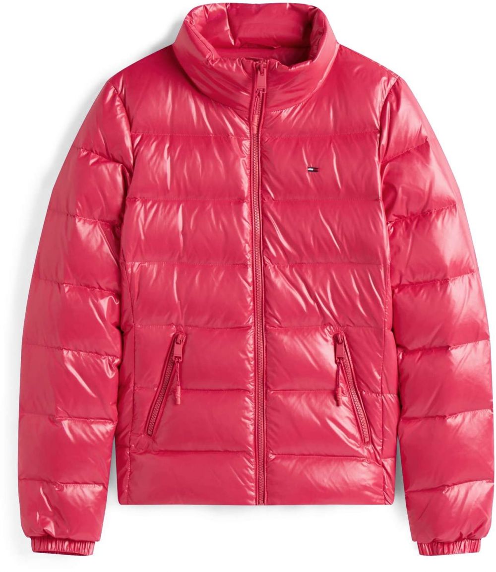 Tommy Jeans Prechodná bunda  červená