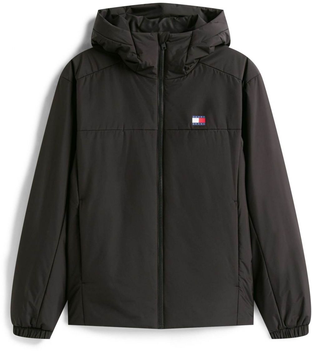 Tommy Jeans Prechodná bunda  čierna