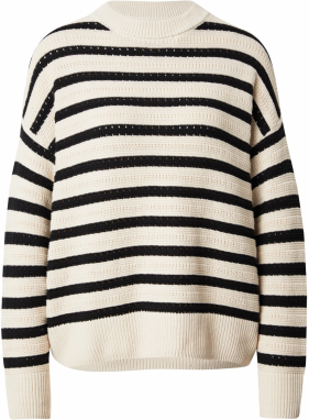 VERO MODA Sveter 'VMCalla'  svetlobéžová / čierna