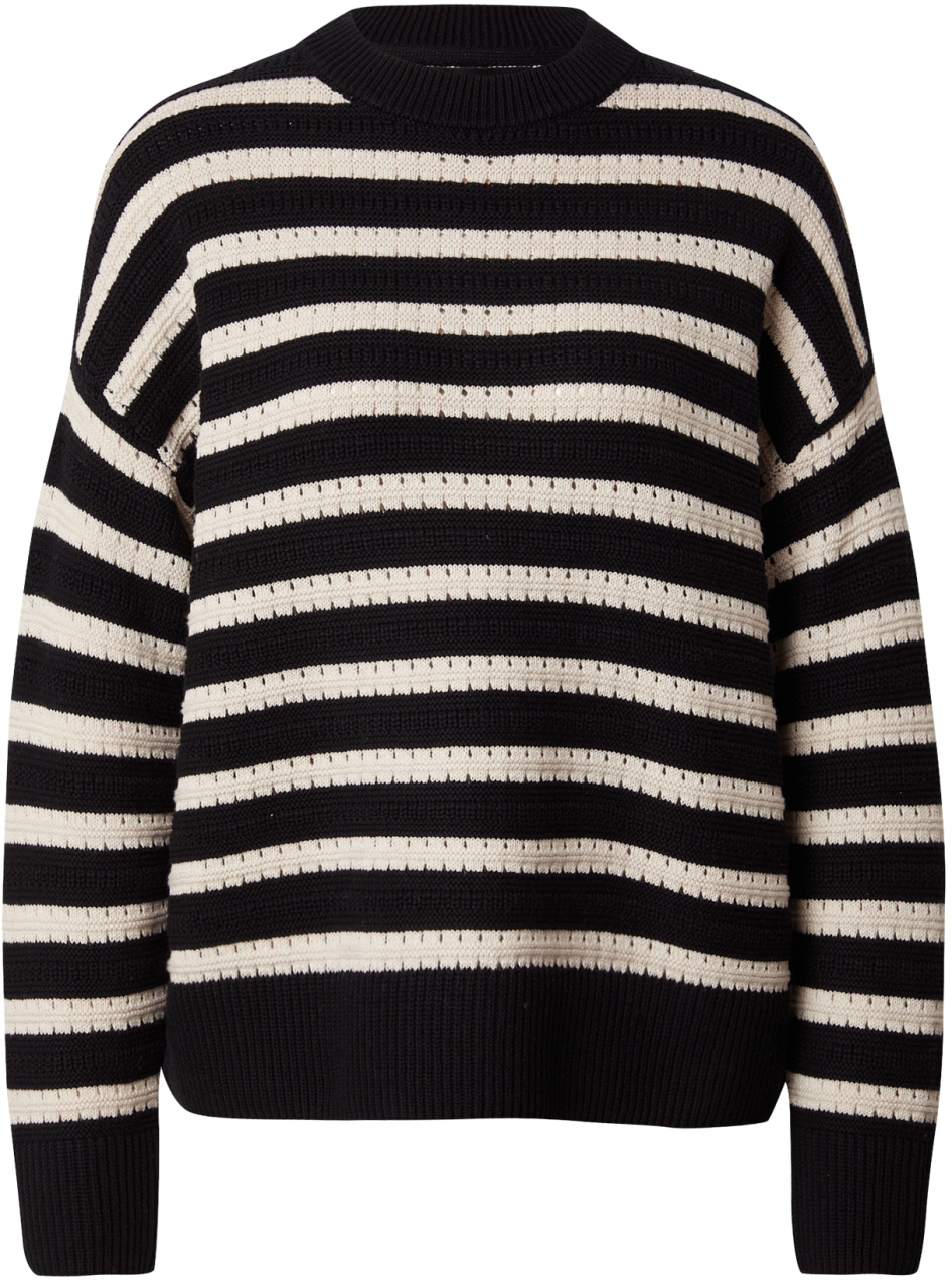 VERO MODA Sveter 'VMCalla'  krémová / čierna