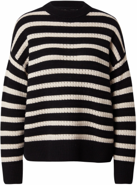 VERO MODA Sveter 'VMCalla'  krémová / čierna