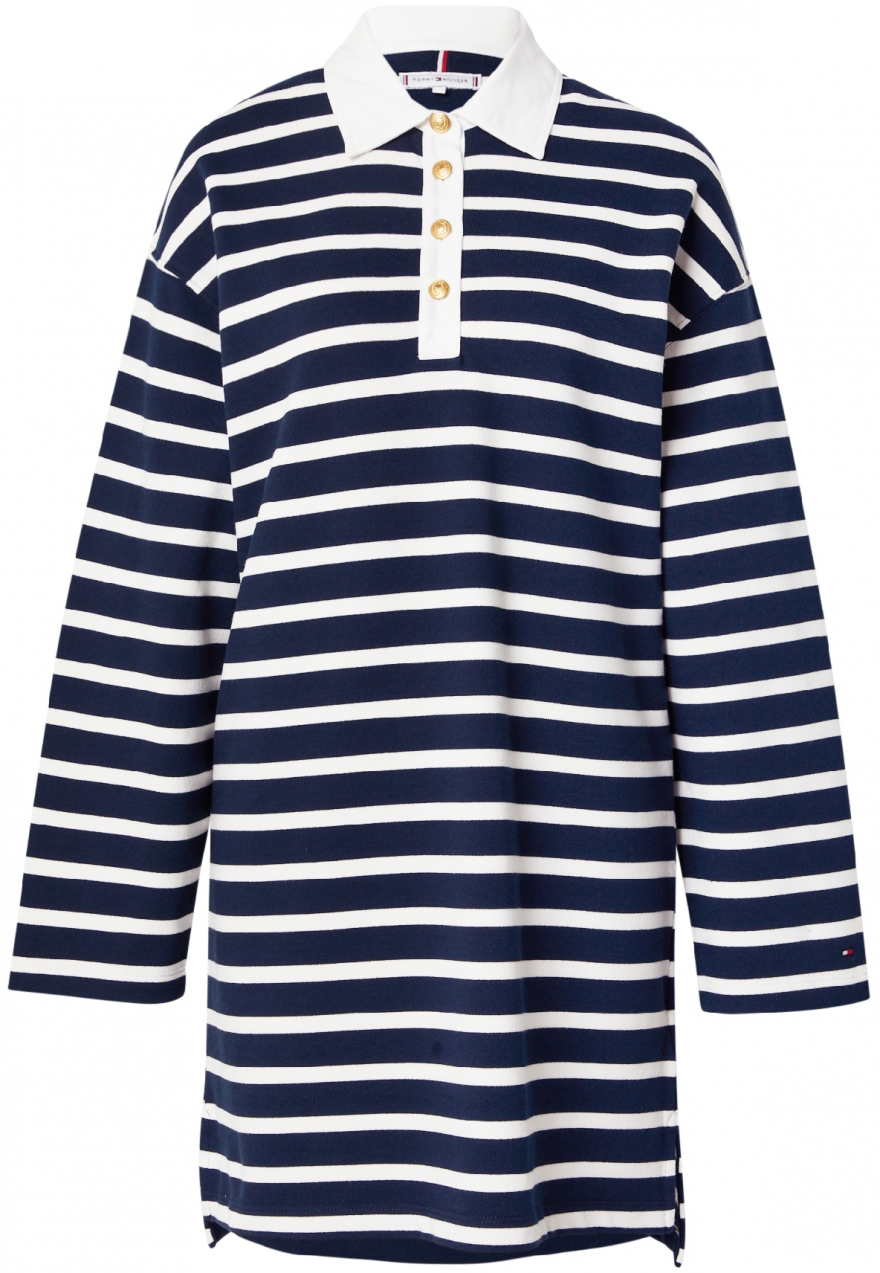 TOMMY HILFIGER Šaty  námornícka modrá / biela
