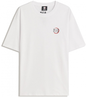 Bershka Tričko 'DEMON SLAYER'  slivková / krvavo červená / čierna / biela