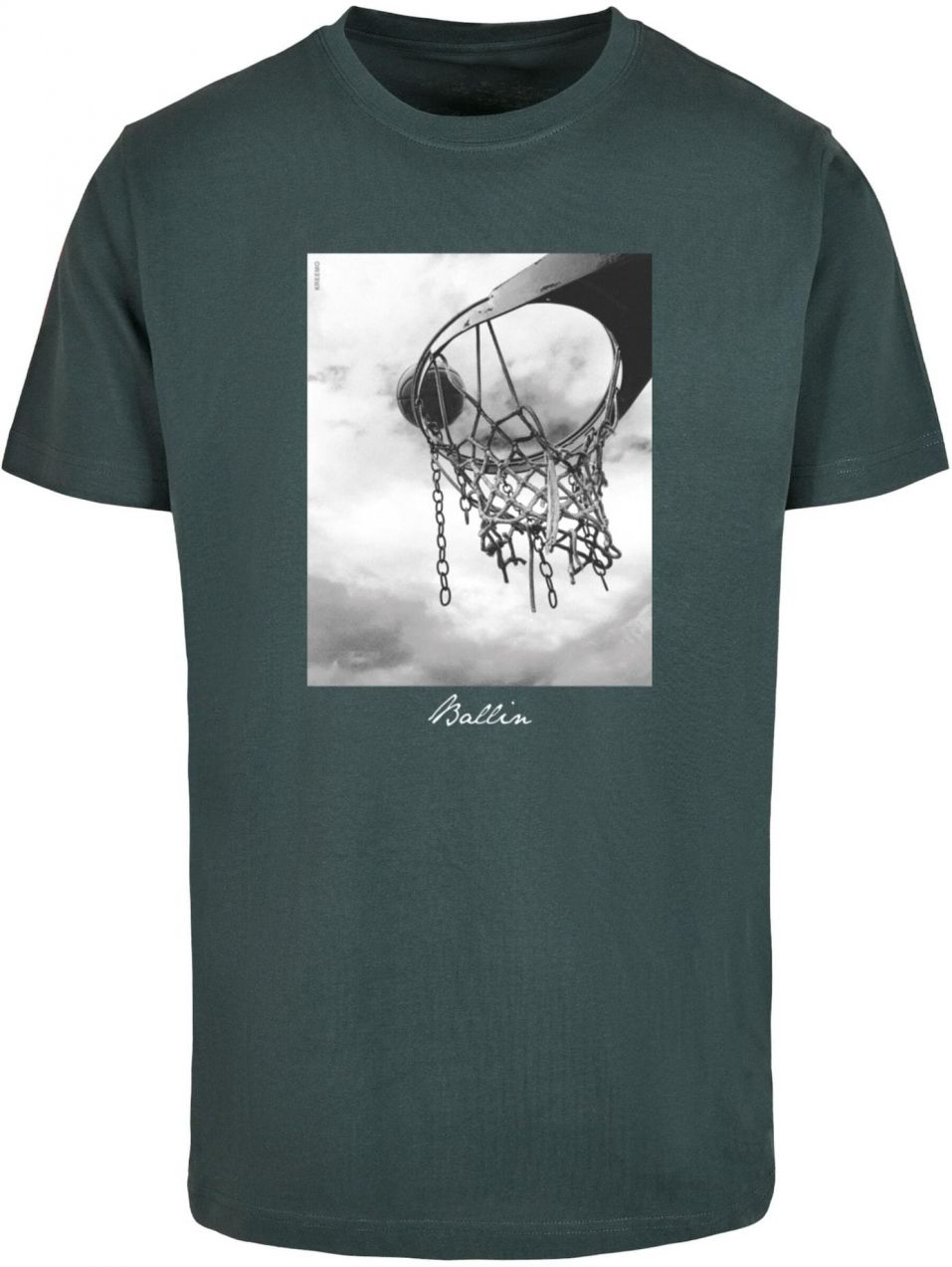Mister Tee Tričko 'Ballin 2.0'  tmavozelená