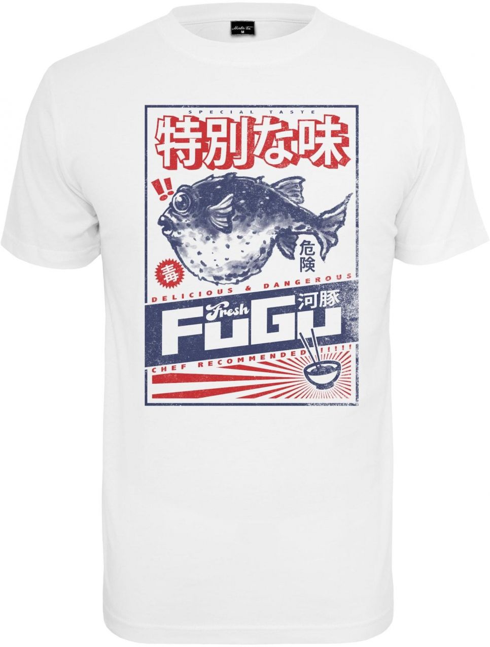 Mister Tee Tričko 'Fugu'  modrá / červená / biela