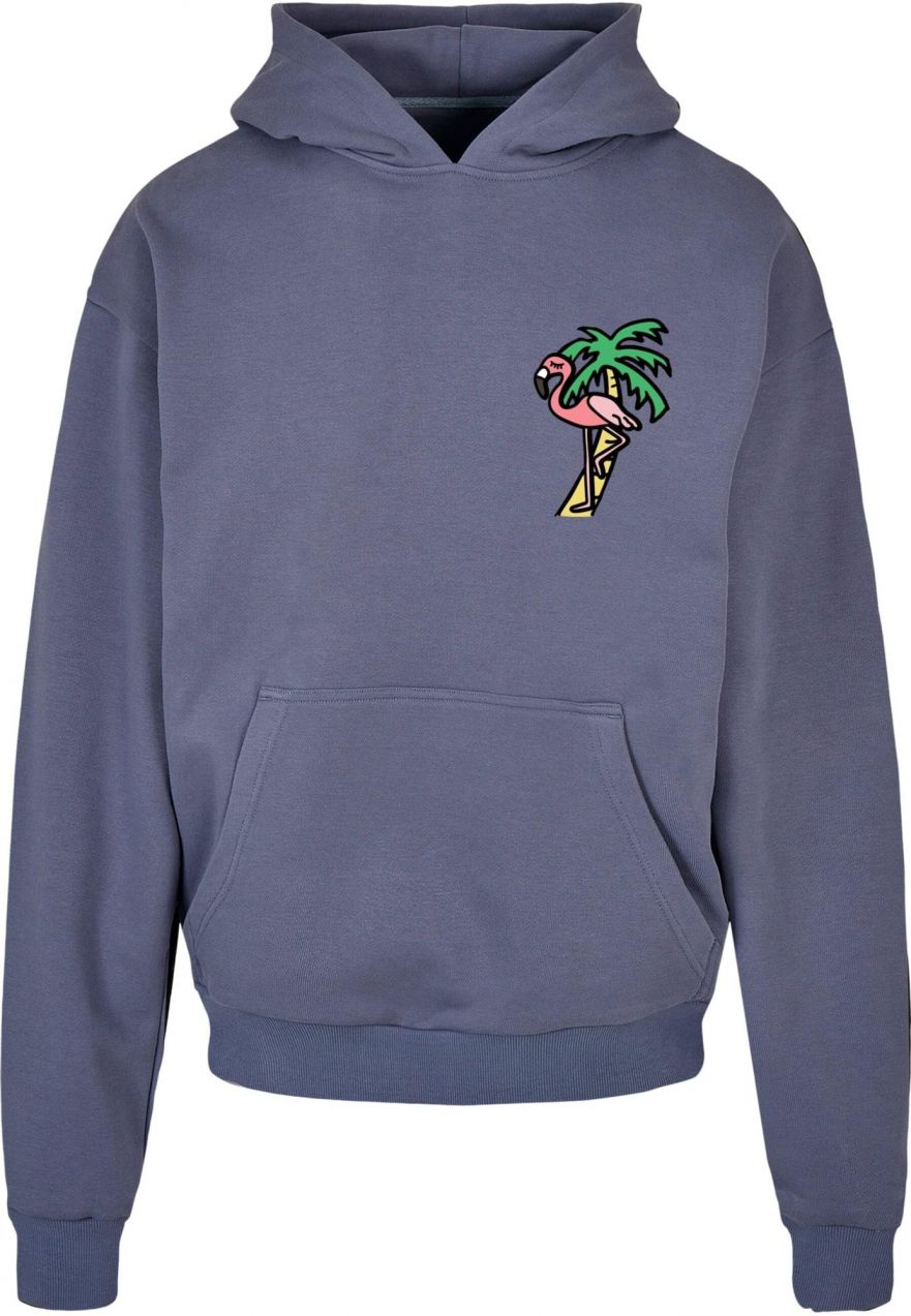 Mister Tee Mikina 'Flamingo'  tmavomodrá / žltá / svetlozelená / svetloružová