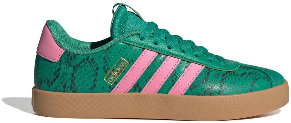 ADIDAS SPORTSWEAR Nízke tenisky 'VL Court 3.0'  zlatá / smaragdová / svetloružová / čierna