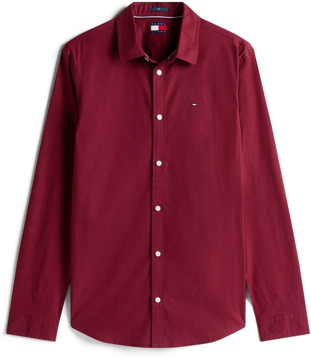 Tommy Jeans Košeľa  vínovo červená