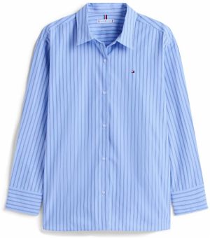 TOMMY HILFIGER Blúzka 'Ess'  modrá / svetlomodrá / svetločervená / biela