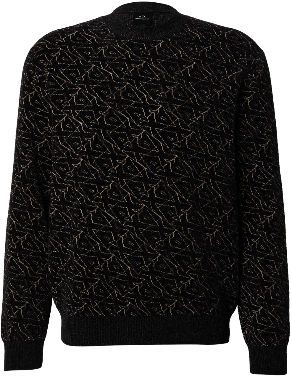 ARMANI EXCHANGE Sveter  béžová / čierna