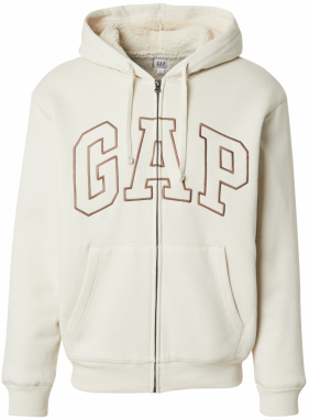GAP Tepláková bunda  krémová / brokátová