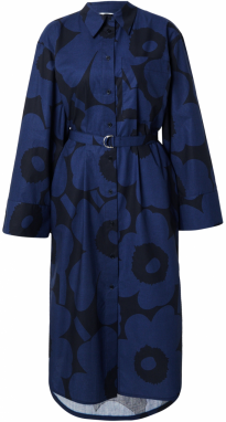 Marimekko Košeľové šaty 'JÄLKI'  námornícka modrá / čierna