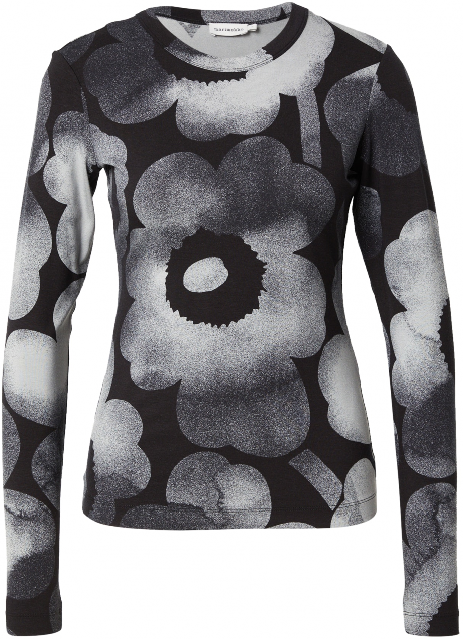 Marimekko Tričko  sivá / tmavosivá