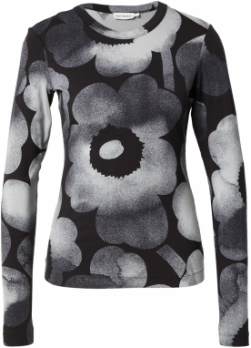 Marimekko Tričko  sivá / tmavosivá