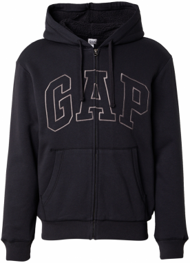 GAP Tepláková bunda  tmavošedá / čierna