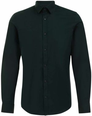 WE Fashion Košeľa  tmavozelená