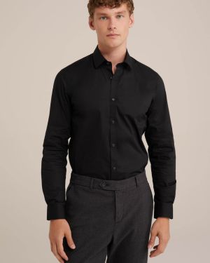 WE Fashion Košeľa  čierna