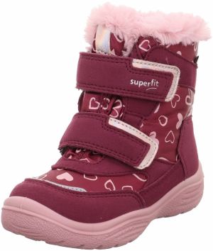 SUPERFIT Snehule 'Crystal'  ružové zlato / striebornosivá / ružová / burgundská