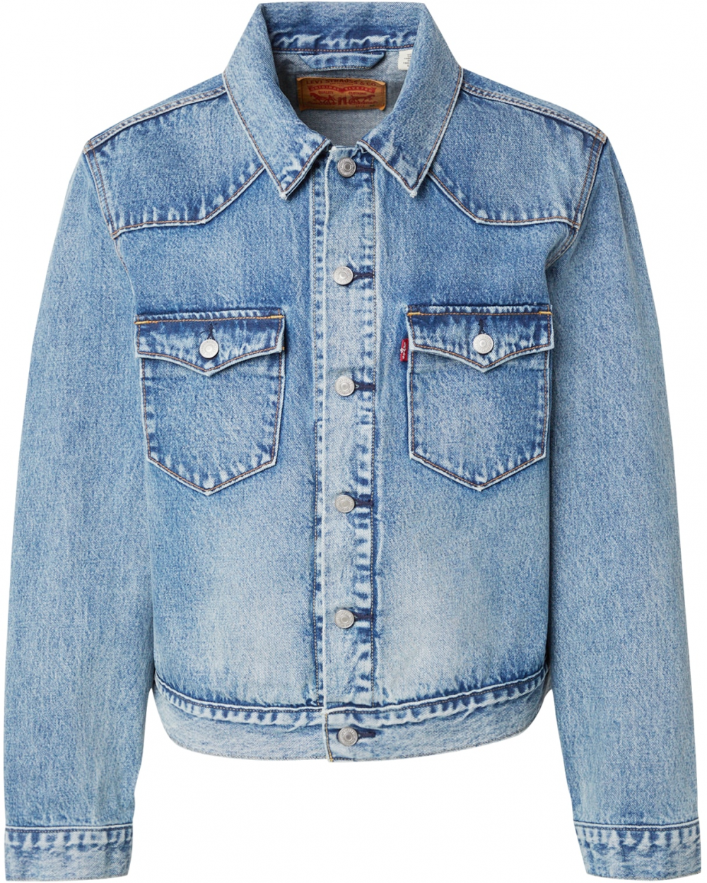 LEVI'S ® Prechodná bunda 'Western Trucker'  modrá denim