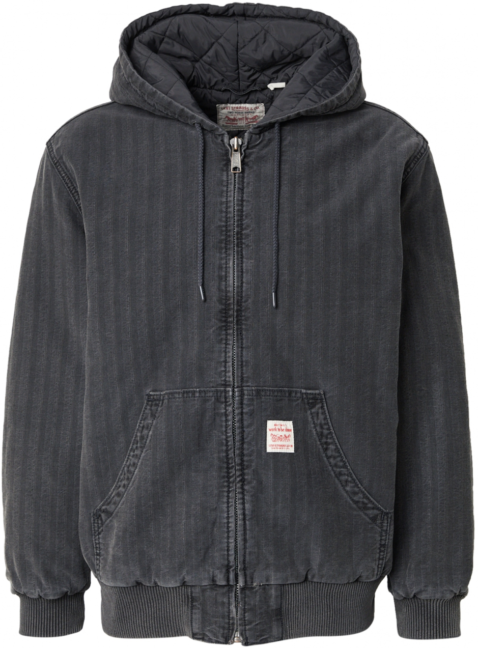 LEVI'S ® Prechodná bunda 'Potrero Denim Hoodie'  čierny denim