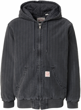 LEVI'S ® Prechodná bunda 'Potrero Denim Hoodie'  čierny denim