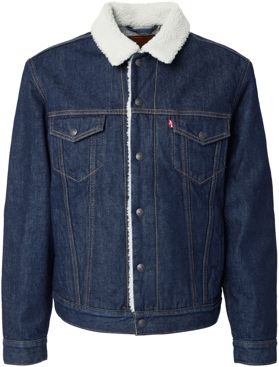 LEVI'S ® Prechodná bunda 'Type III Sherpa Trucker Jacket'  modrá denim