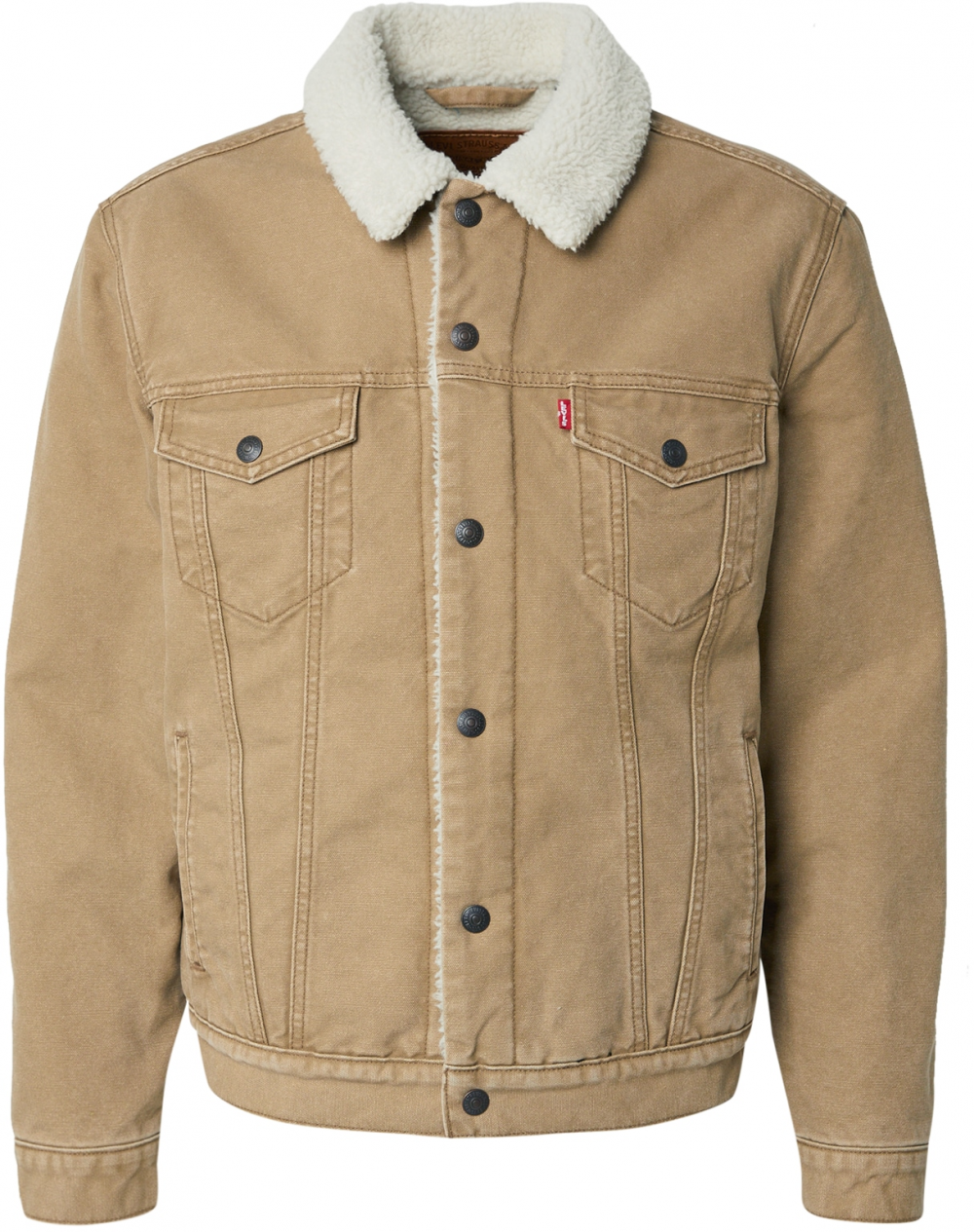 LEVI'S ® Prechodná bunda 'Type III Sherpa Trucker Jacket'  svetlohnedá