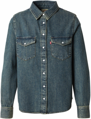 LEVI'S ® Blúzka 'Essential Western Shirt'  modrá denim