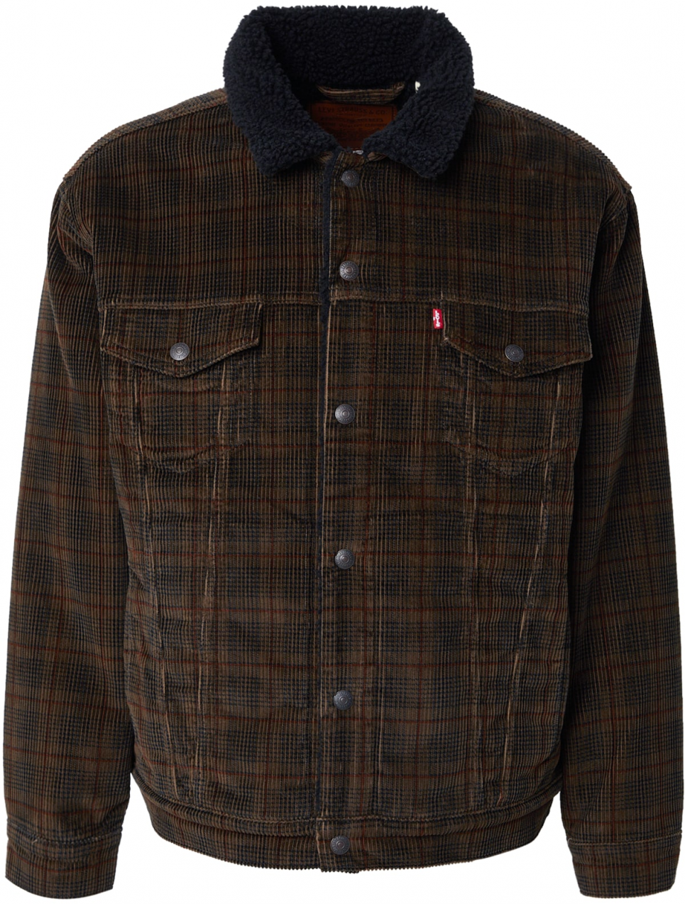 LEVI'S ® Prechodná bunda 'Relaxed Fit Sherpa Trucker Jacket'  čokoládová