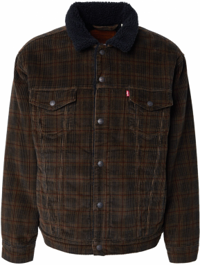 LEVI'S ® Prechodná bunda 'Relaxed Fit Sherpa Trucker Jacket'  čokoládová